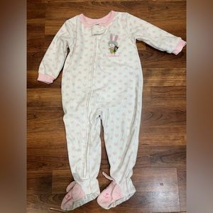 Baby Girl’s Footed Pajamas, 12M
